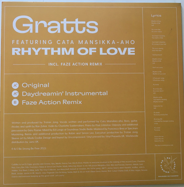Gratts  &  Cata - Rhythm Of Love | Be Strong Be Free (BSBF1203) - main