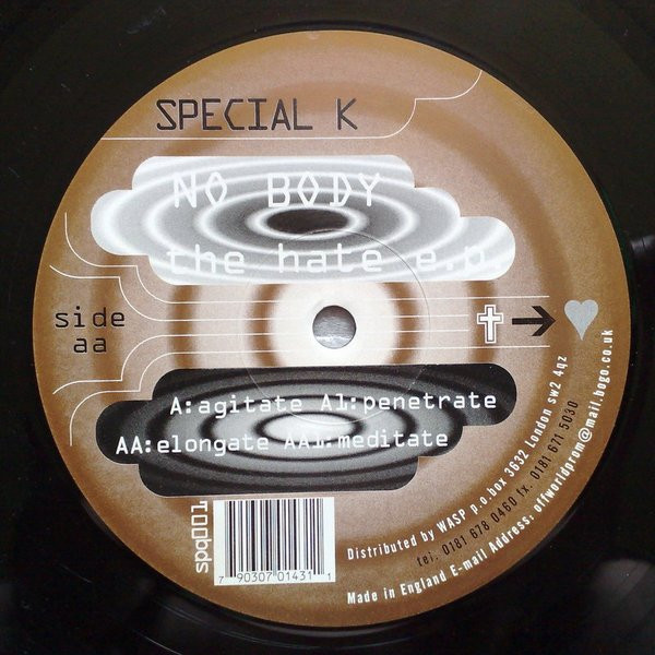 No Body - The Hate E.P. | Special K (spq001) - 2