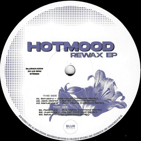 Hotmood - Rewax EP | Blur Records (BLURWAX009)