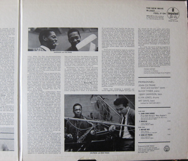 The John Coltrane Quartet - The John Coltrane Quartet Plays | Impulse! (A-85) - 4