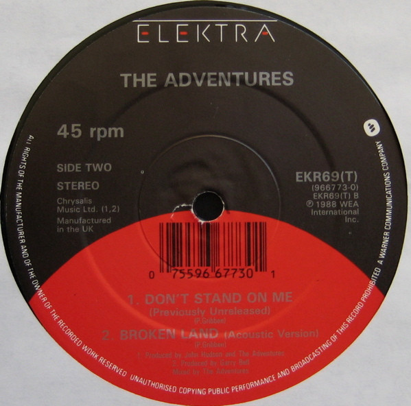 The Adventures - Broken Land | Elektra (EKR 69T) - 4