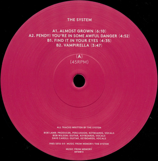 The System - The System EP | Music From Memory (MFM013)