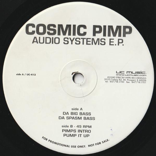 Cosmic Pimp - Audio Systems E.P. | Underground Construction (UC-413)
