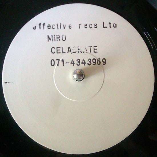 Miro Featuring Eddy - Celebrate | Effective Records (EFFS 010)