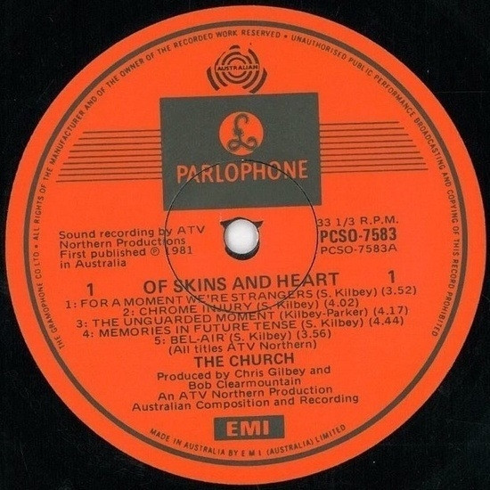 The Church - Of Skins And Heart | Parlophone (PCSO 7583) - 3