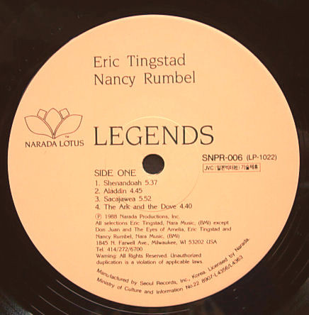 Tingstad & Rumbel - Legends | Seoul Records (SNPR-006) - 2