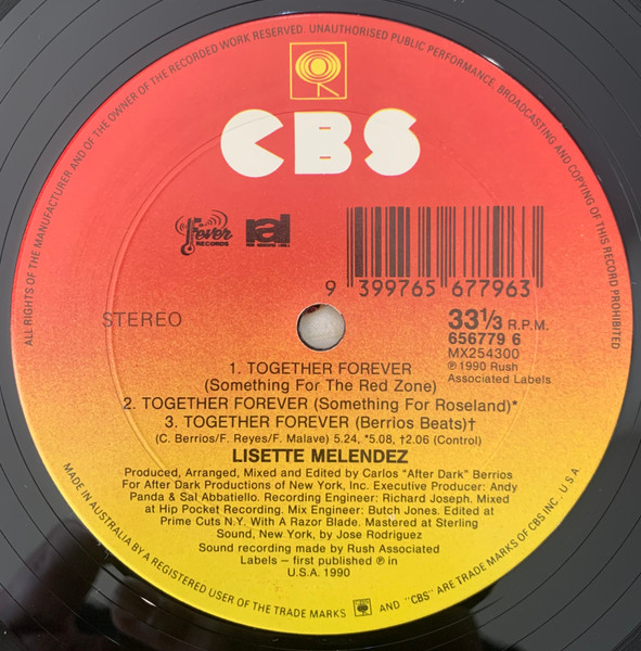 Lisette Melendez - Together Forever | CBS (656779 6) - 4