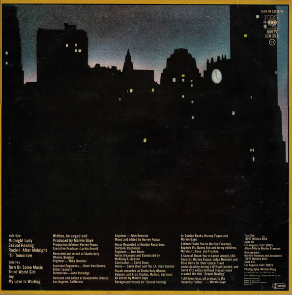 Marvin Gaye - Midnight Love | CBS (CBS 85977) - 2 Marvin Gaye - Midnight Love | CBS (CBS 85977) - 2