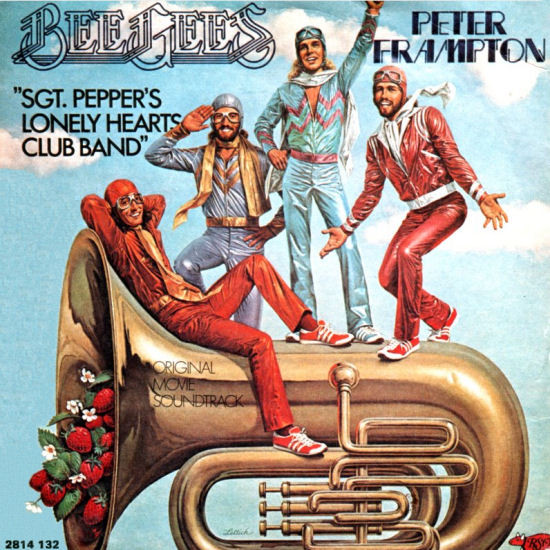 Bee Gees , Peter Frampton - Sgt. Pepper's Lonely Hearts Club Band / With A Little Help From My Friends | RSO (2814 132) - main