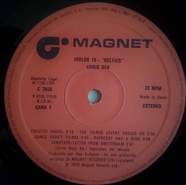 Chris Rea - Deltics | Magnet (C 7856) - 3