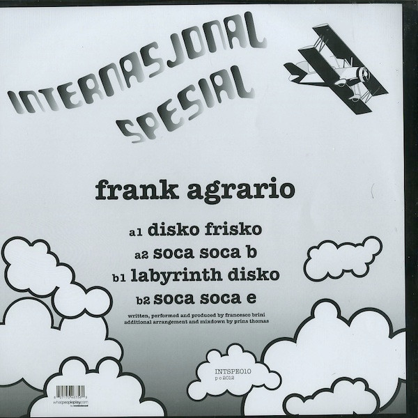 Frank Agrario - Disko Frisko | Internasjonal Spesial (INTSPE010)