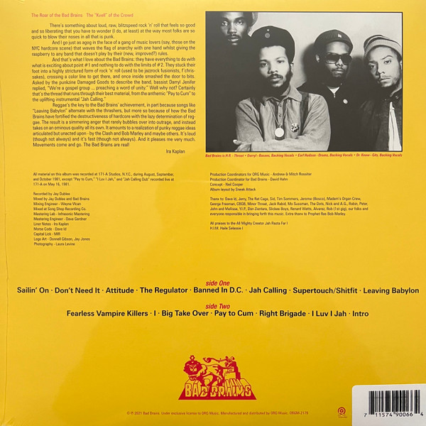 Bad Brains - Bad Brains | Bad Brains Records (ORGM-2179) - 3