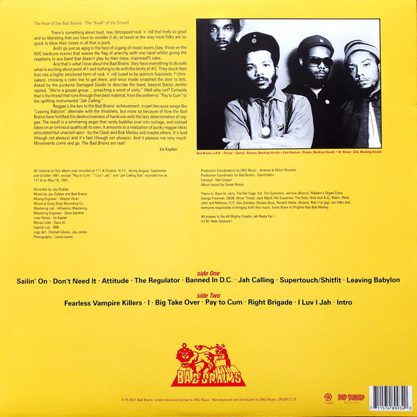 Bad Brains - Bad Brains | Bad Brains Records (ORGM-2179) - 4