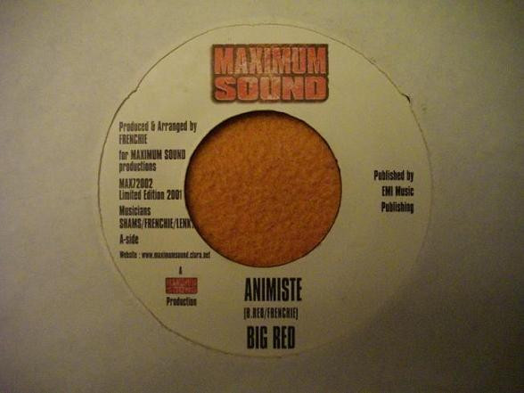 Big Red / Shams & Frenchie - Animiste / The Itch | Maximum Sound (MAX72002) - main