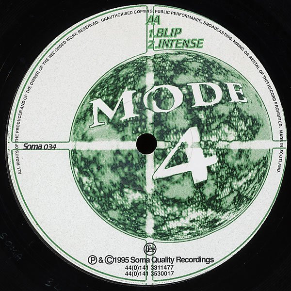 Mode 4 - Tremble | Soma Quality Recordings (SOMA 034) - 2