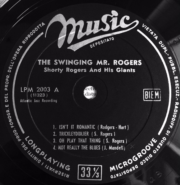 Shorty Rogers And His Giants - The Swinging Mr. Rogers | Music (LPM 2003) - 3