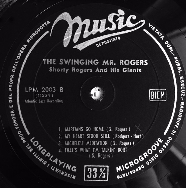 Shorty Rogers And His Giants - The Swinging Mr. Rogers | Music (LPM 2003) - 4