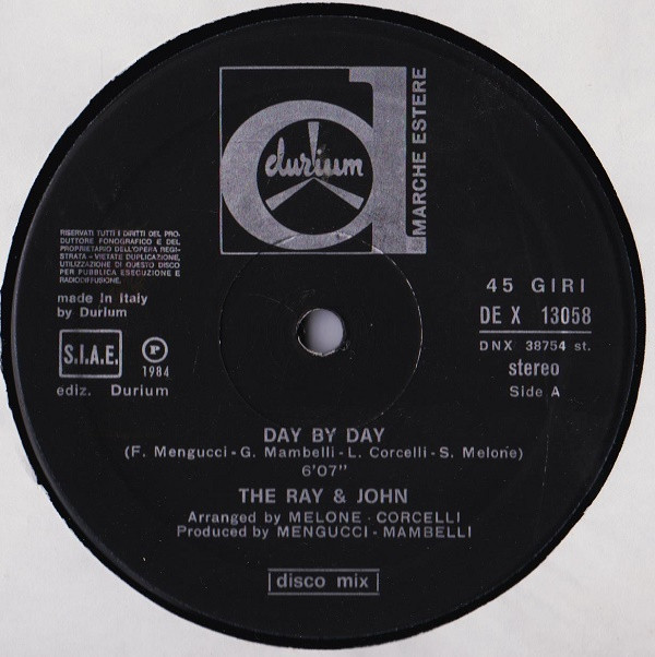 The Ray & John - Day By Day | Durium (DEX 13058) - 3