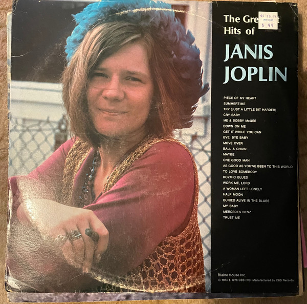 Janis Joplin - The Greatest Hits Of Janis Joplin | Columbia Special Products (P2 13791) - main