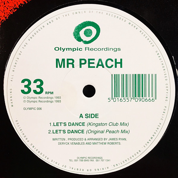 Mr. Peach - Let's Dance | Olympic Recordings (OLYMPIC 006) - main