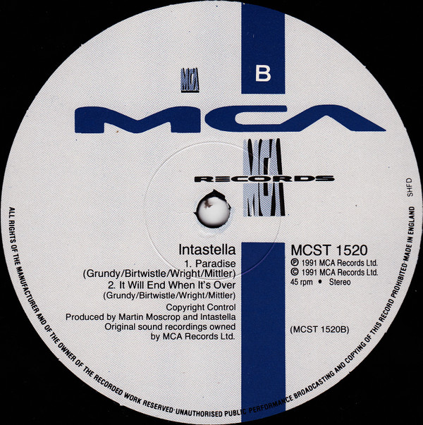 Intastella - Dream Some Paradise | MCA Records (MCST 1520) - 4 Intastella - Dream Some Paradise | MCA Records (MCST 1520) - 4