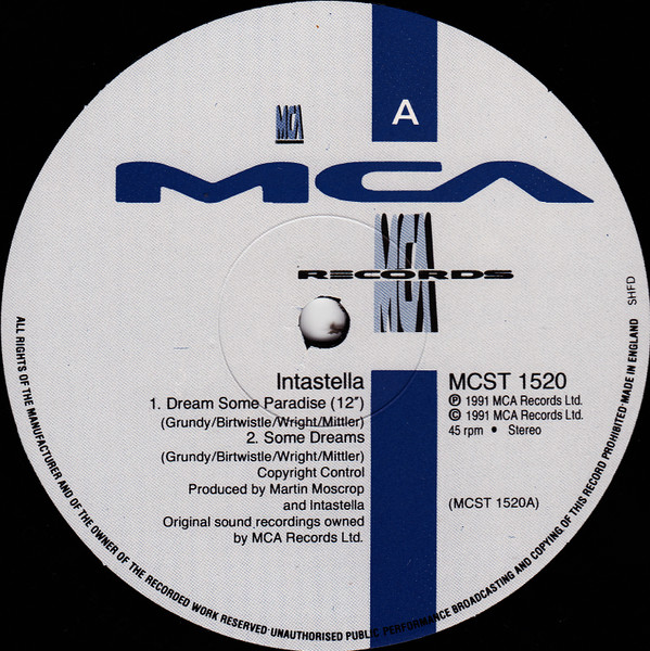 Intastella - Dream Some Paradise | MCA Records (MCST 1520) - 3 Intastella - Dream Some Paradise | MCA Records (MCST 1520) - 3