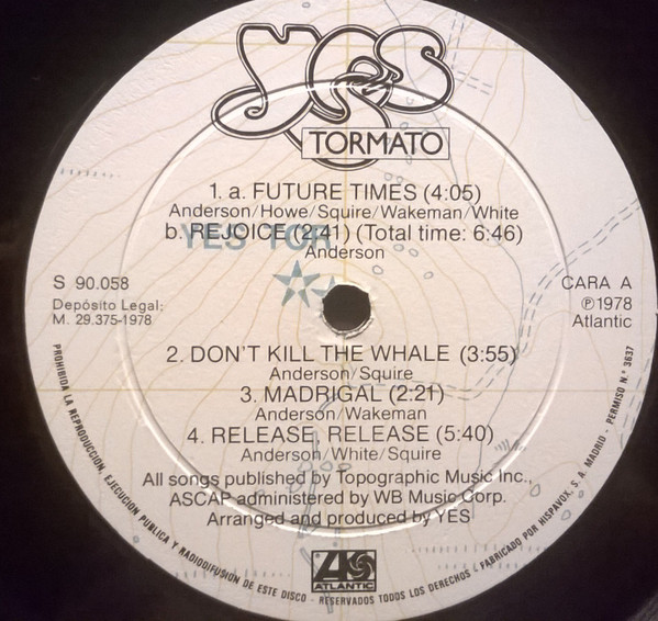 Yes - Tormato | Atlantic (S 90.058) - 3