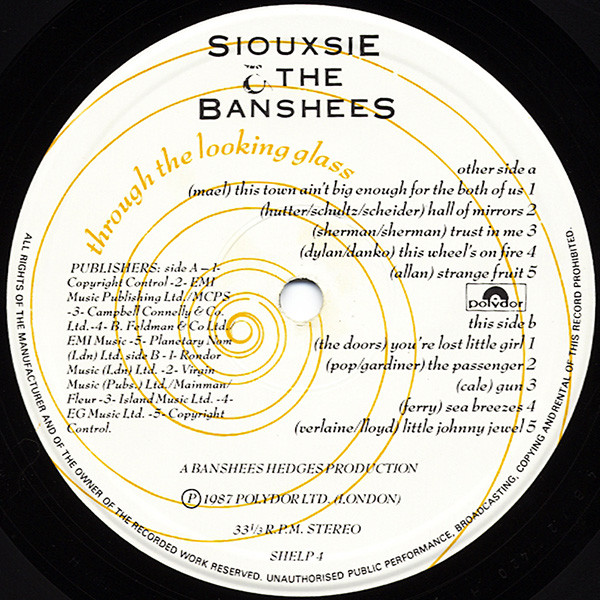 Siouxsie & The Banshees - Through The Looking Glass | Wonderland (SHELP 4) - 4 Siouxsie & The Banshees - Through The Looking Glass | Wonderland (SHELP 4) - 4