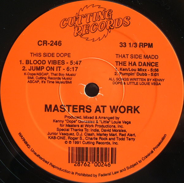 Masters At Work - Blood Vibes | Cutting Records (CR-246)