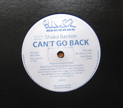 Blu Sol Trio - Can't Go Back | Blu Sol Records (BSR 0002)