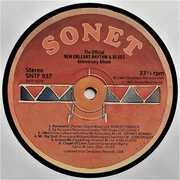 Various - The Official New Orleans Rhythm & Blues Anniversary Album Volume 1 | Sonet (SNTF 937) - 3