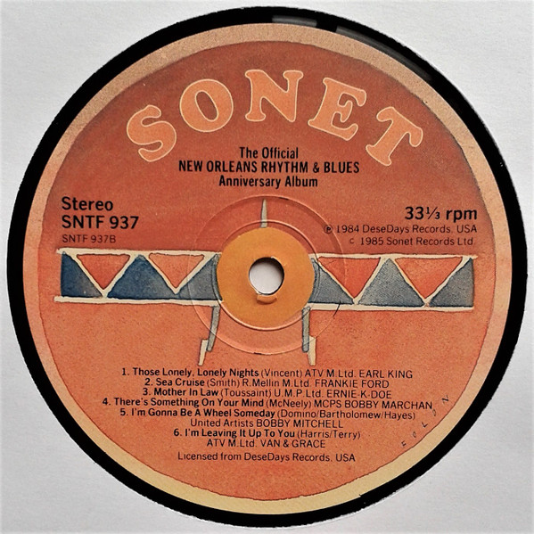 Various - The Official New Orleans Rhythm & Blues Anniversary Album Volume 1 | Sonet (SNTF 937) - 4