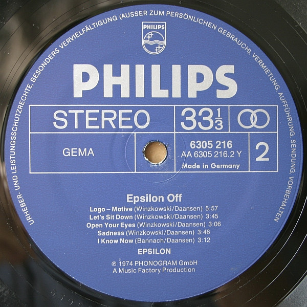 Epsilon - Epsilon Off | Philips (6305 216) - 4