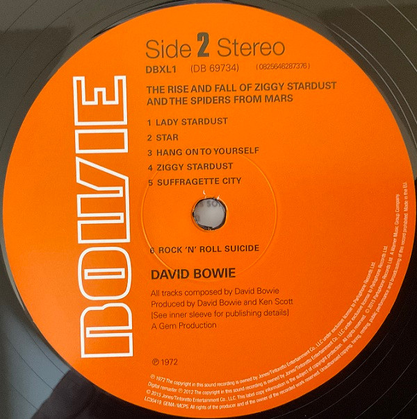 David Bowie - The Rise And Fall Of Ziggy Stardust And The Spiders From Mars | Parlophone (DB69734) - 3