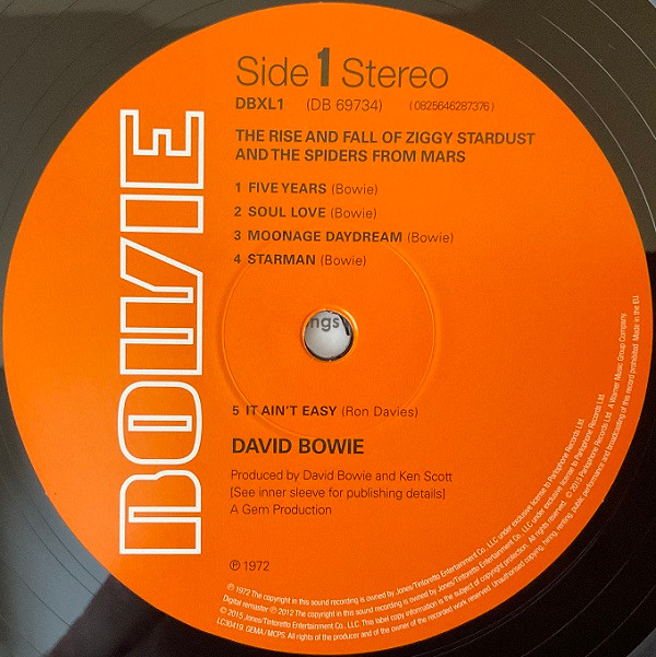David Bowie - The Rise And Fall Of Ziggy Stardust And The Spiders From Mars | Parlophone (DB69734) - 2