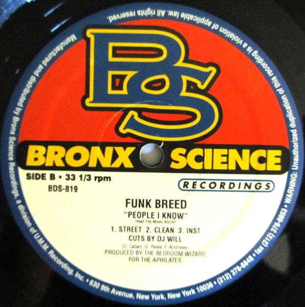 Jon Notty / Funk Breed - You Don't Know / People I Know | Bronx Science Recordings (BDS-819) - 2