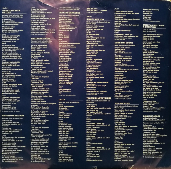Crosby, Stills & Nash - Daylight Again | Atlantic (ATL K 50 896) - 3 Crosby, Stills & Nash - Daylight Again | Atlantic (ATL K 50 896) - 3