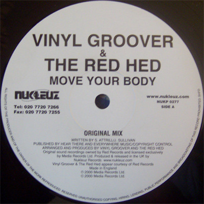 Vinylgroover & The Red Hed - Move Your Body | Nukleuz (NUKP 0277) - 2