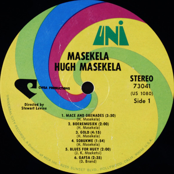 Hugh Masekela - Masekela | UNI Records (73041) - 2 Hugh Masekela - Masekela | UNI Records (73041) - 2