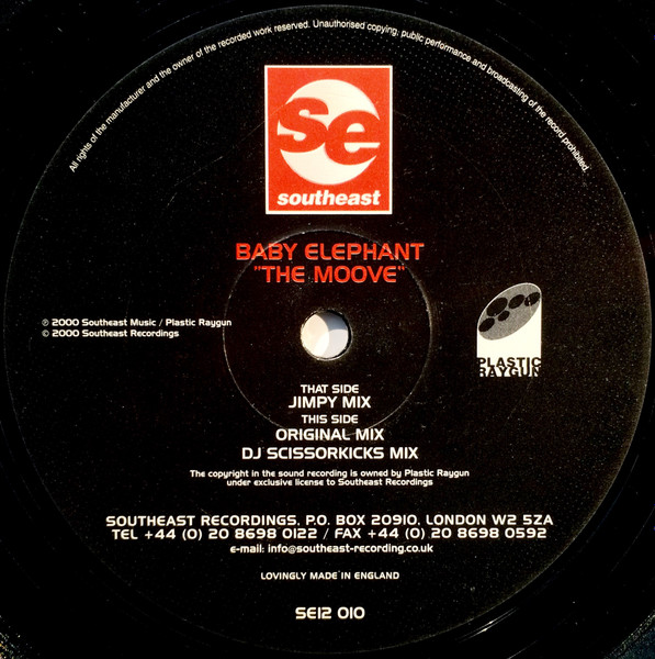 Baby Elephant - The Moove | Southeast (SE12 010) - 2