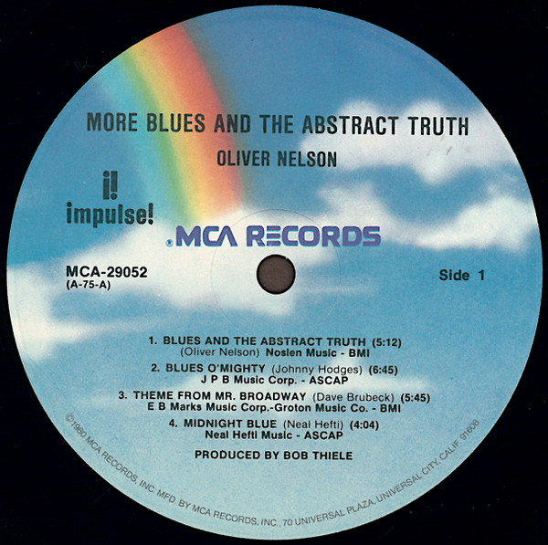 Oliver Nelson - More Blues And The Abstract Truth | MCA Impulse! (MCA-29052) - 3