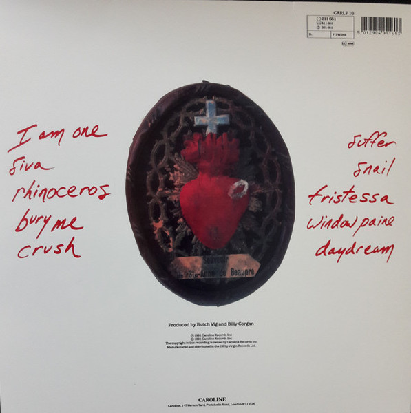 The Smashing Pumpkins - Gish | Caroline Records (CARLP 16) - 2