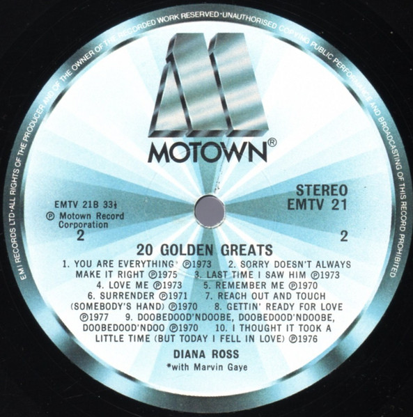 Diana Ross - 20 Golden Greats | Motown (EMTV 21) - 4 Diana Ross - 20 Golden Greats | Motown (EMTV 21) - 4