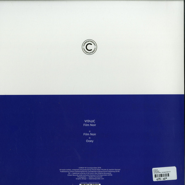 Vitalic - Film Noir | Correspondant (COR047) - 2