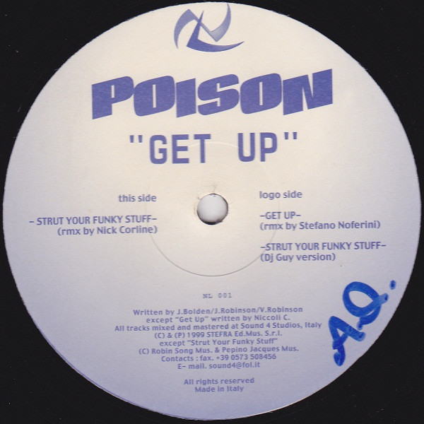 Poison - Get Up / Strut Your Funky Stuff | No Label (NL 001)