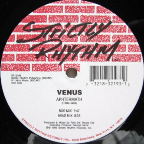 Venus - Aphtermath | Strictly Rhythm (SR12193) - 2