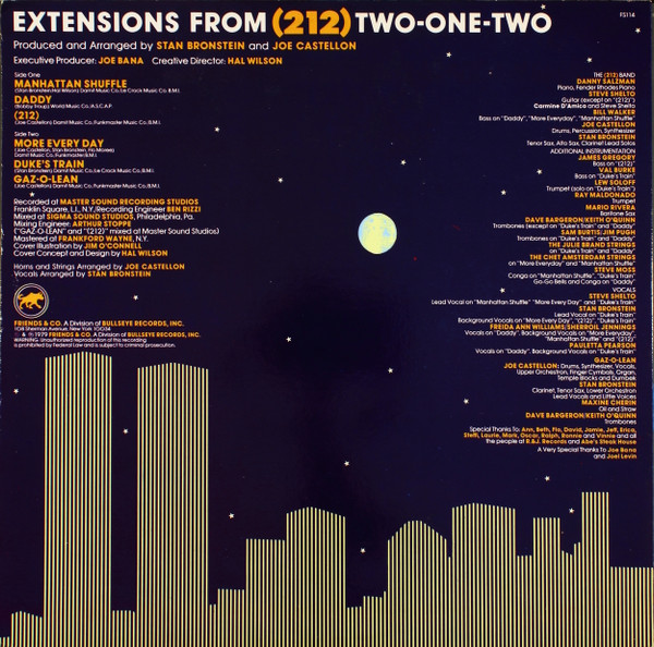 Area Code - Extensions From Area Code (212) | Friends & Co. (FS114) - 2