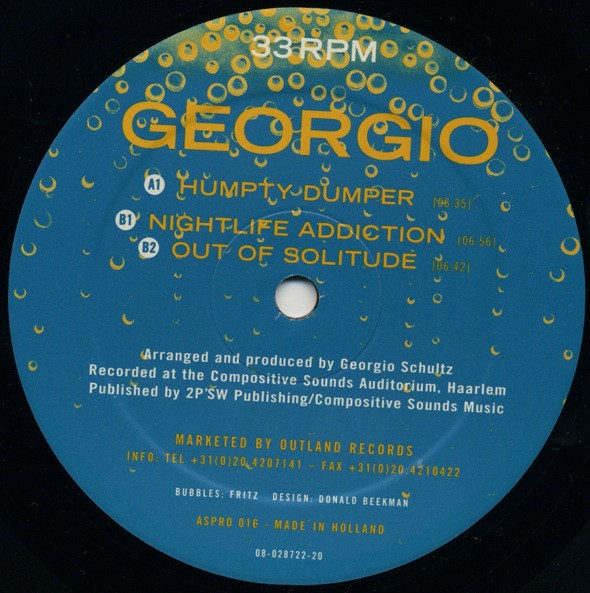 Georgio Schultz - Humpty Dumper | Aspro (ASPRO 016)