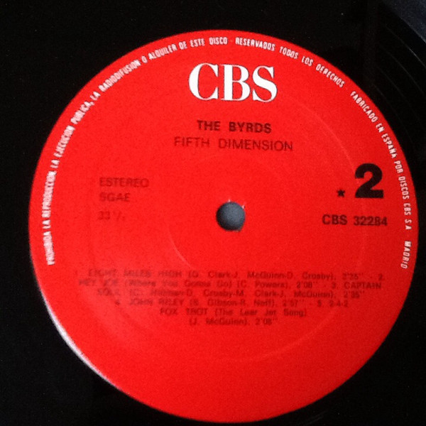 The Byrds - Fifth Dimension | CBS (CBS 32284) - 4