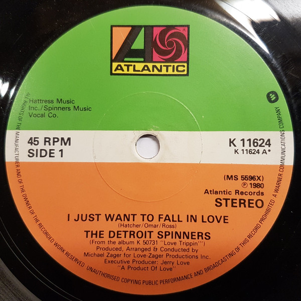 Spinners - I Just Want To Fall In Love | Atlantic (K 11624) - main